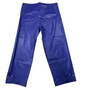Vintage Grundens Sweden Waterproof Rain Pants Blue Commercial Fishing XL 2XL